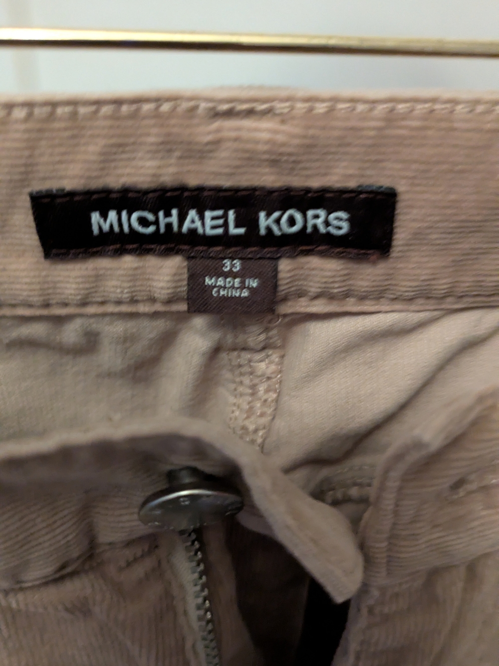 Michael Kors Men's Corduroy Pants in Light Brown